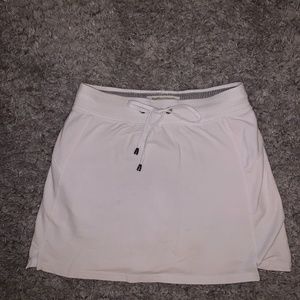 small white tennis skort